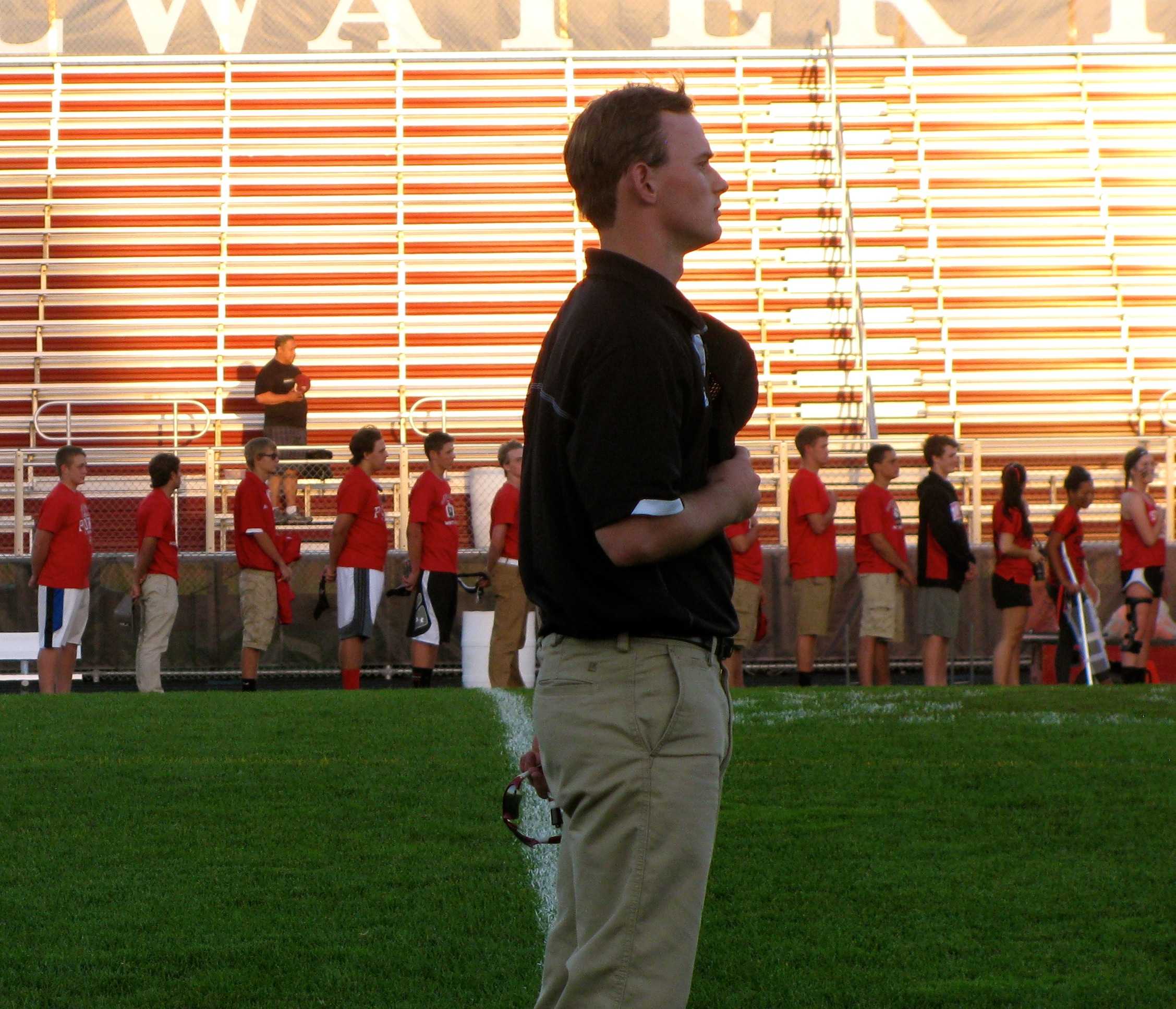 Despite his injury Olson still plays a prominent role in football at the high school. He even served as a coach for the girl’s powderpuff team.