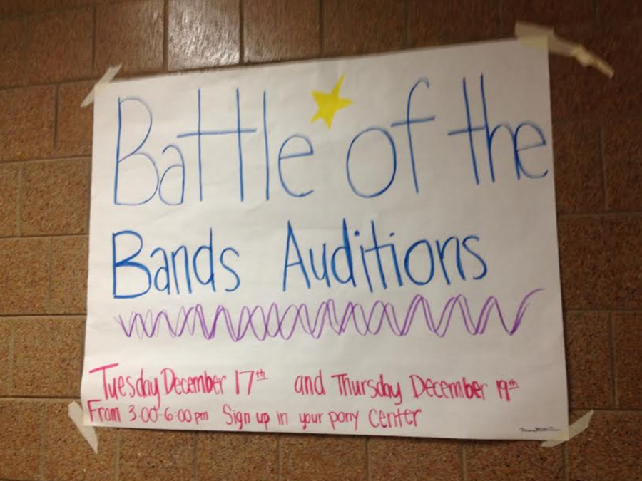 Photo by Lexie Sherrick Abby Farmer said the instant she saw the posters around school for Battle of the Bands she was excited. “While I am not in a band, I am looking forward to seeing friends of mine who are,” said Farmer.