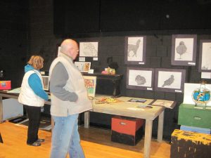 
Students browse the art at the eighth annual Da Vinci Fest.