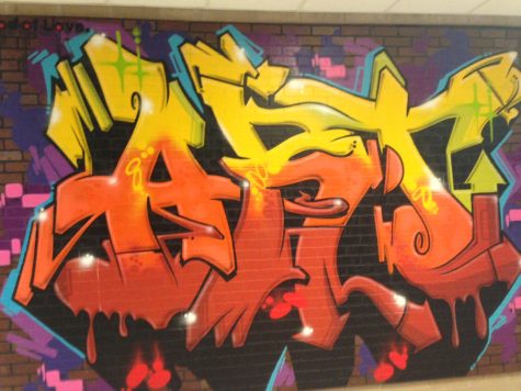 Graffiti mural makes a statement