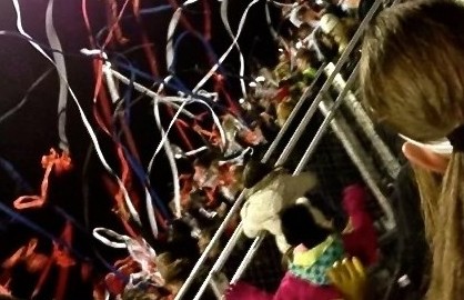 The Stillwater student section throws tissue paper to encourage the Ponies football team during their Homecoming game. Sophmore Alyssa Lammers said, The streamers looked really cool and captured everyones attention.