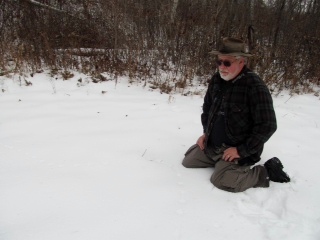 Social studies teacher Mike Lennon examines tracks left in the snow by a critter. Lennon has been passionate about the outdoors his whole life and was thrilled when sophomore Drew Weigel came to him wanting to restart the club. Lennon was the adviser of the Naturalist club when it was at Stillwater Junior High School. “The reason it folded was because of transportation,” said Lennon. “The participants were slightly younger so the issue and cost of transportation is what closed it down.”
