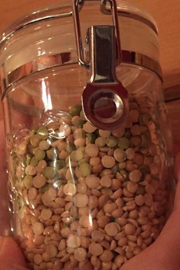 A jar full of foreign seeds used in salads commonly also very nutritious and delicious for the Moritz family to eat!