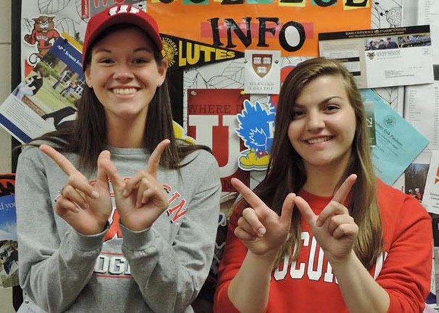 Seniors Lauren Jorgensen and Sophia Portelli will be attending the University of Wisconsin-Madison.  Portelli said, I will miss the people [at SAHS when I graduate]...NHS and Coffee House, and all of the events that stillwater puts on.  Portelli will be majoring in Biology.