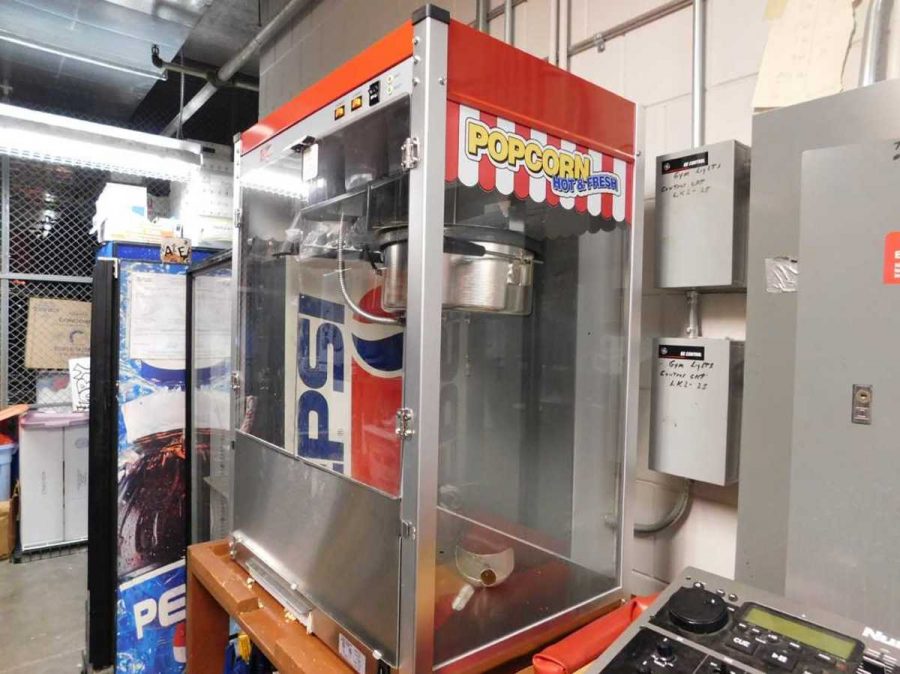 The brand new popcorn machine that was going to be used this year. Students dont want to see the popcorn machine go. Senior Erica Oren said, I definitely think theyre [the students] are going to miss popcorn... its very popular and everyone likes it. 