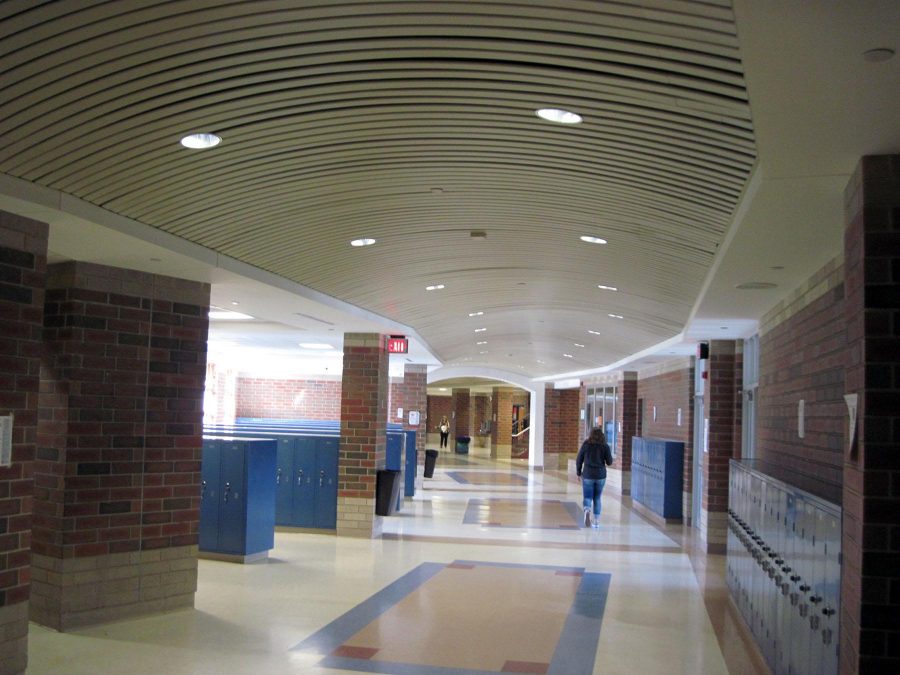 Many more hallways like this will be added to the school.