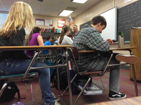 Darby Whitehill is incredibly outspoken, and loves what he does, in this picture he is teaching his Algebra 3 class in the morning. Its great to see how you can impact students, he explained.