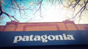 Photo by: Kaitlyn Wylie 

The Patagonia sign from the street. 