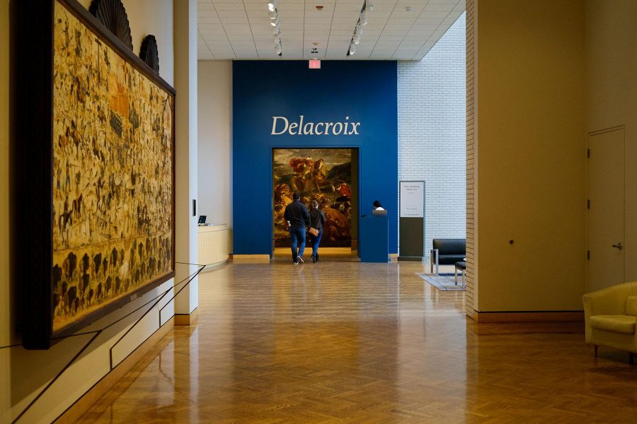 The large inviting entrance to the Delacroix exhibition. Beyond the entrance lies hundreds of pieces, many of which are both significant and impressive. The exhibit provides an opportunity to study world famous art without having to travel the world. To get to know another artist from the past through their specific choices of color, composition, mark making etc. It never goes away. They stay with you in a whole other way. It has been invaluable to me as an artist. They become part of me, Murphy said.