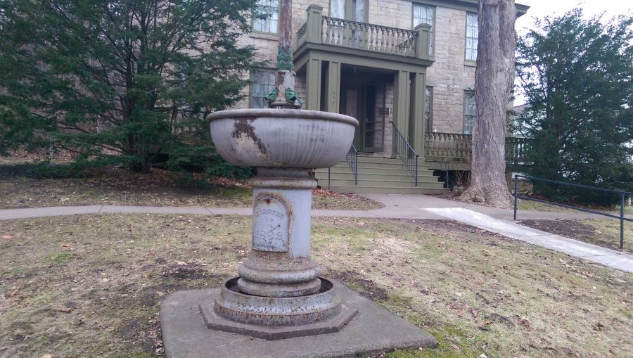 The Washington County Historical Society hosts a special Warden’s open house each year on Dec. 13.  The stone fountain that was built for the house still stands there today, marking the lawn.  “To me, this speaks about how the whole United States came into fruition,” Onno VanDenneltraadt says.
