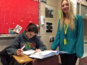 Social studies teacher becomes student for a day