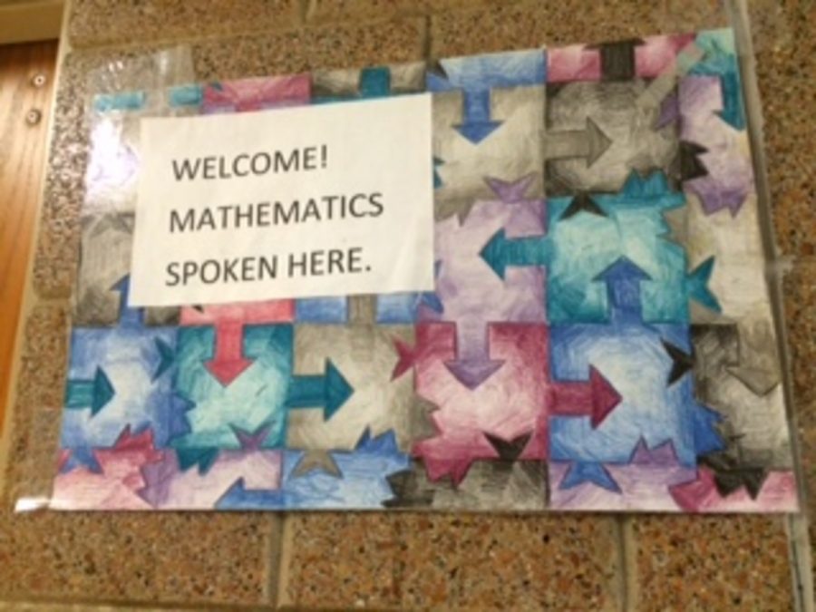 Mathematics is sometimes referred to as another language. This clever sign is used to promote engagement within the kids. Sophomore Adam Humple says, It kinda is a language like you  have to learn the fundamentals before you can start learning the slang. In math you need to learn the basics before you can apply them to like real problems.