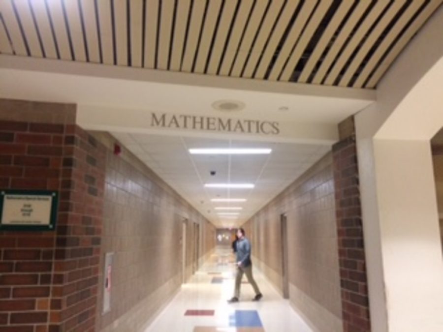 The mathematics department is home to many different classes with many different teachers. The sounds of pencil erasers squeaking and frustrated sighs can often be heard throughout the hall. I love the math hallways! You can hear the desperation and fear as students try to understand math! says sophomore Adam Humple.