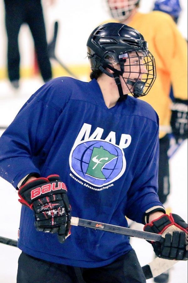 Cates has been drafted into the USHL and will be playing a year of juniors before he starts at Michigan Tech. He not only plays high school hockey but on select teams. He competes against and with some of the best players in the state. “Even when high school hockey is over, I am still on the ice,” Cates adds.
