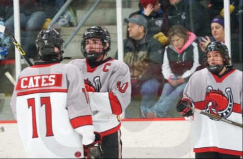 At the St. Croix Valley Recreation center, Jackson and Noah Cates converse on what to do during the next play. “It’s always fun playing with Jackson and we always talk about new things to try,” Noah Cates says.