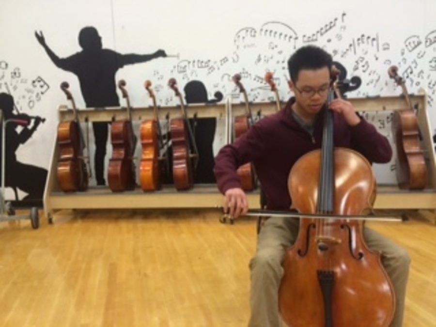 Jon Luk, one of only two string players selected to solo at the the Concerto Concert,  is playing Édouard Lalos First movement in D minor on Cello. “Lalo’s cello concerto is one of the greatest pieces of solo cello repertoire filled with emotions and angst. It is a great piece,” says Luk.  
