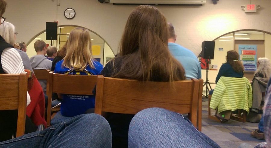 This Stillwater Junior High was filled with six rows of chairs on April 9.  Unsurprisingly, not one chair was left unfilled.  “It was surprisingly full, but it didn’t stop anyone from enjoying it,” junior Maia Carter says
.
