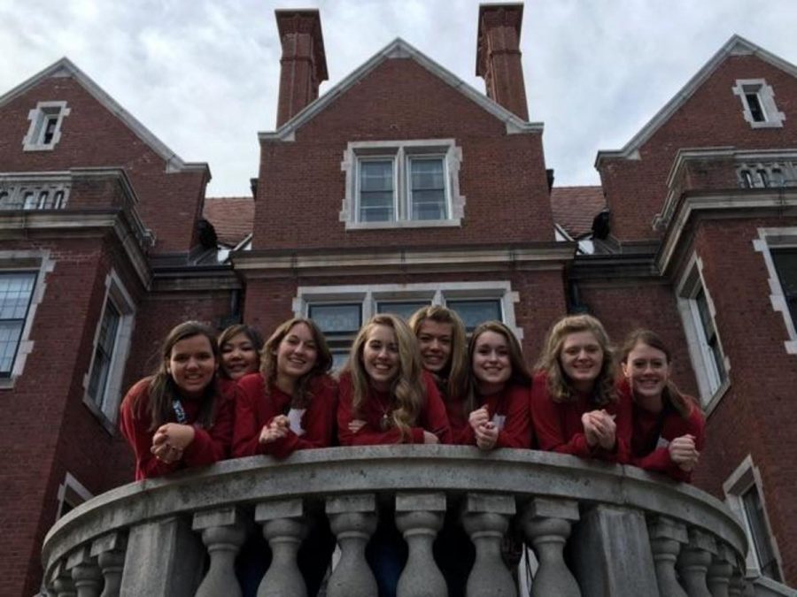 On Friday, the Belle Chanter visited the Glensheen Mansion. Fry said, We were guided around the home and told stories of those who lived there, after the tours we were sent off on our own to explore.  Photo Courtesy Madison Fry 