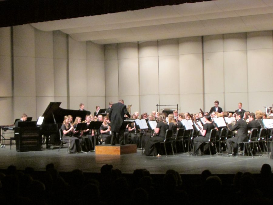 On April 17 the Wind Symphony had their spring concert which wrapped up all the hard work they did this year. Everything we have done this year has lead up to this point, and all our hard work finally paid off, sophomore Maya Yokanovich says.
