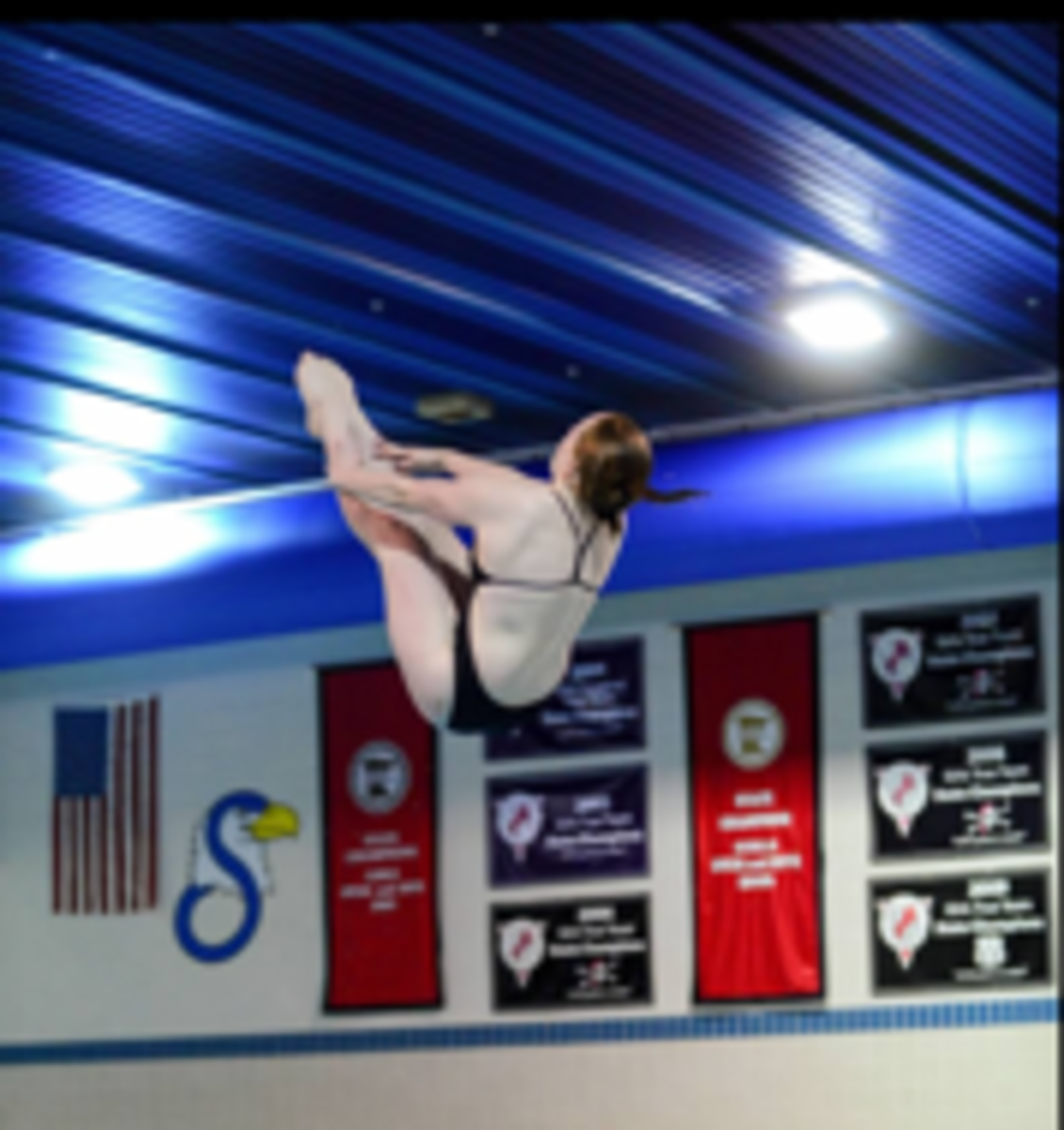 Classon shows off skills for swim team