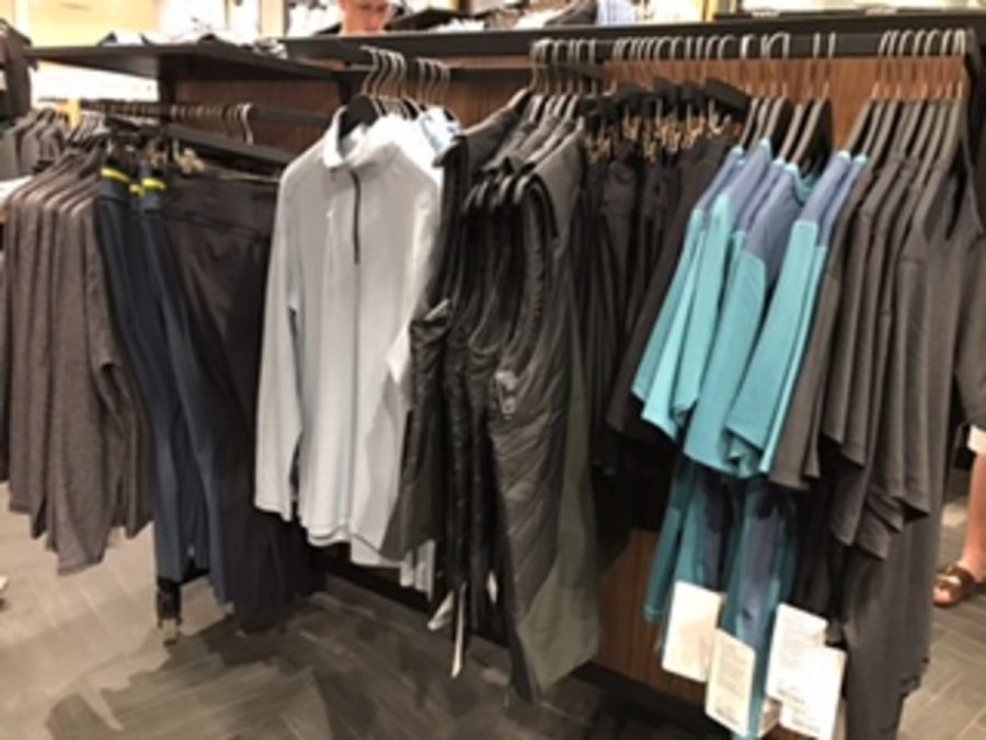 Lululemon sells more than just tops, they offer vests, sweatshirts, sweatpants and much more. Junior Evan Tomaro says, They have different types of clothing for specific training you may do.