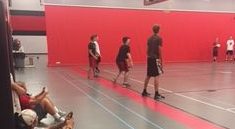 Photo Courtesy By Ellie Speedling - One team waits to see who they will compete with at the final match. Austin Dowdall said he and his team go into the locker room and mentally prepares before every match. 