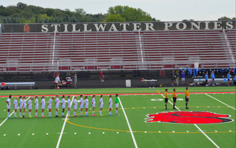 Photo Courtesy Wendy Clements-
This photo was taken on September 25, 2016 at the Stillwater High School soccer field. The people in this photo are Hannah Anderson, Lauryn Gosso, Megan Howard, Olivia Knox, Lexi Feyen, Nicole Ingram, Molly Connors, Kallie Clements, Evelyn Flor, Hannah Beech, Abby Begin, Alyssa Lammers, Macala Vilme, Ava Pagnucco, Julia Bernard, Emma Anderson, Dara Andringa, Halle Peterson and Evie Kohn. This soccer team is a family and are always supporting each other on and off the field. They work as a team and make each other better.