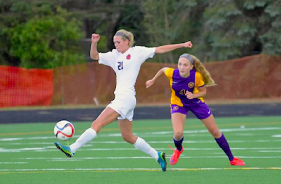 This photo was taken on September 19, 2016 at the Stillwater High School soccer field. In this photo Hannah is making a play. She plays defense and her agility and speed from track help a lot in soccer and make her an even better athlete. Playing defense, Hannah makes sure her opponents do not score which helps the team by giving them a chance to score.

Photo credit to Wendy Clements