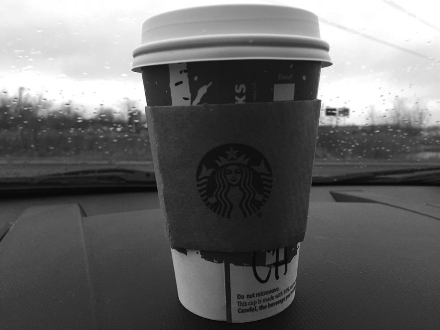 Coffee is seen as a necessity before school. Starbucks is especially full on school mornings.