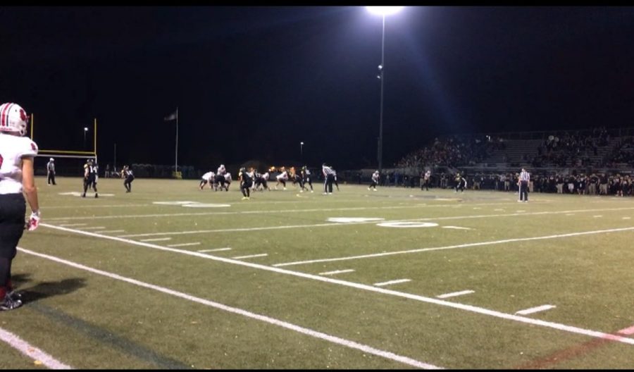 Photo by Gabe Wagner-
Dunleap and the ponies offense takes the field for the first time in the win or go home game friday night. 
It was a big game and I just looked to keep my success going and help the team Dunleap, says.