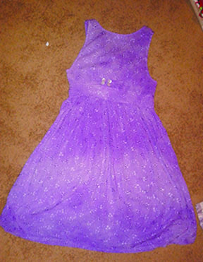 One of the many dresses Kobilka has made herself. I like to make my own clothes mainly because its kind of fun and I can make sure that theyll fit me right, Kobilka explains.