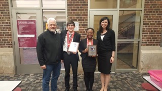 On Dec. 2-3, the debate team participated in a 2-day tournament with several final rounds. Students each debated in 8 rounds, totaling 8 hours of competition. 
Senior Governess Simpson and junior Noah Schraut, accompanied by coaches Corey Quick and Laura Hammond, took 2nd place in varsity.
