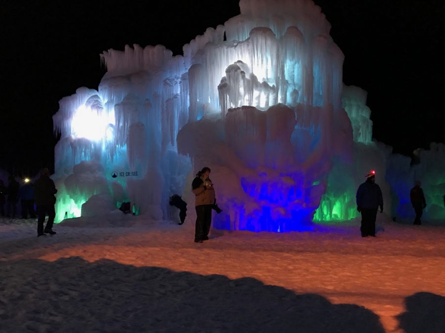 The ice castles have been brought to Stillwater this year, allowing many to travel to Stillwater and have another winter activity. Jane Hubbard says, The ice castles are the most fun at night because of the lights.