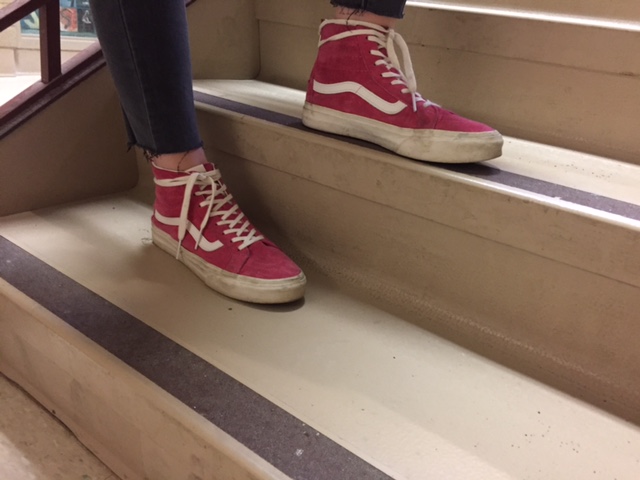 Vans also offer different colors and styles of shoes which allows students to express themselves through clothing. Bright shoes have become a student wide favorite because they can make an outfit look more put together. 