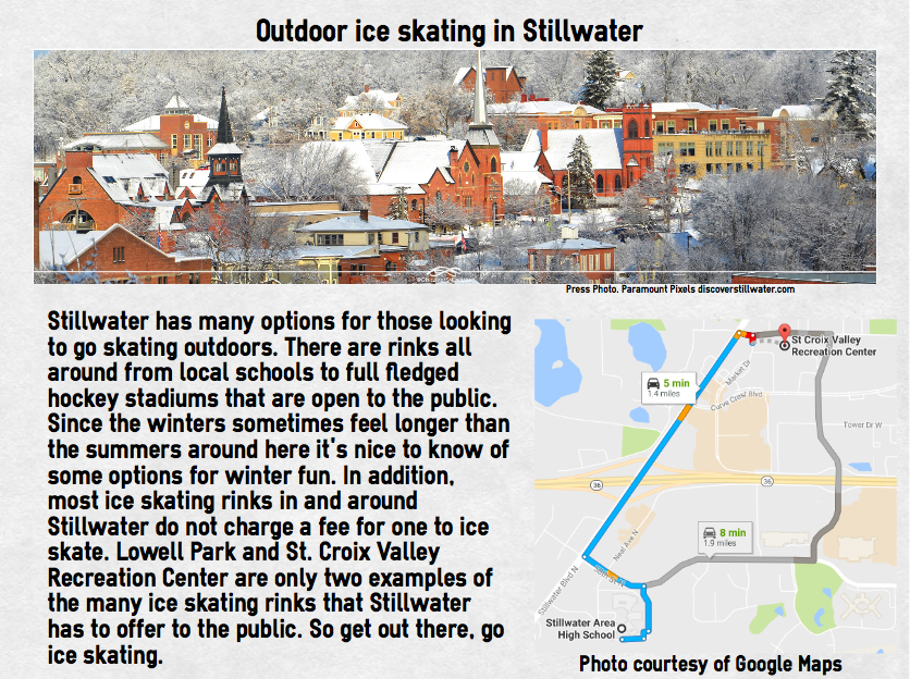 Stillwater ice skating at its finest