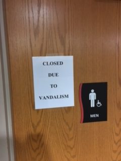 Many students believe that the bathroom doors at SAHS are sometimes locked to stop e-cigarette use, but this is not the case. “We do not lock bathrooms to stop e-cig use,” Kraft says. “Bathrooms are only locked when there is a problem such as vandalism or a biological spill.” 
