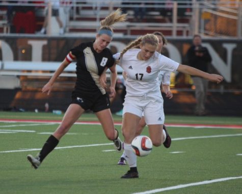 Olivia Knox destroys the ankles of a player on East Ridge. That East Ridge game was one of the highlights of my career because I scored the goal that sent it into over time, Knox commented.