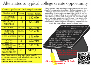 Alternatives to colleges create opportunities