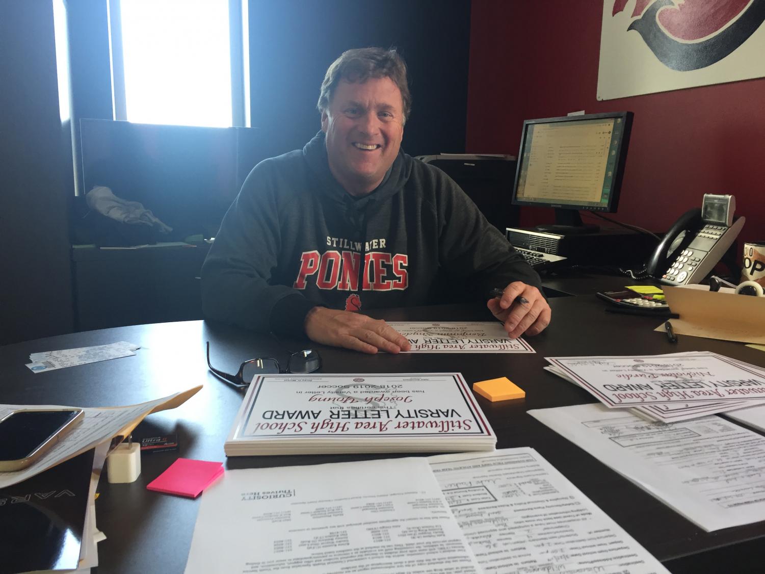 Athletic Director Ricky Michel enters St. Croix Valley Hall of Fame this fall. He is a former baseball coach and elementary teacher.
