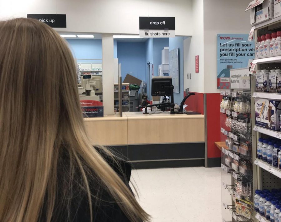 Junior Abby Lee goes to get her yearly flu shot at her local CVS pharmacy. Flu shots are recommended to get at the start of the flu season, but can still be received until the end of theflu season. 