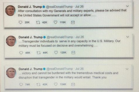 President Donald Trump tweeted about the transgender military ban when it first went into place back in 2017. It was blocked, and then reinstated in late January with a 5-4 vote from the Supreme Court. 