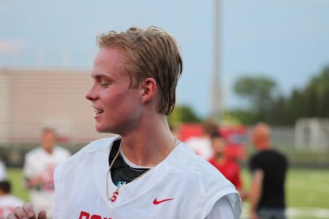 Junior midfielder Ty Thureson postgame having a laugh. Happy they won and looking forward to the next step of games.