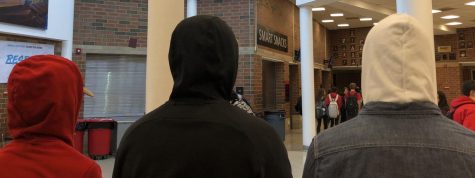 As a part of the dress code, students are not allowed to wear their hood up during school for safety reasons. Along with hoodies, students are also not allowed to wear any clothing pieces and show shoulders, or any other revealing items.