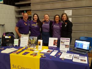 Members of St. Catherines University at the Deaf Event April 27. They are representing the ASL major and minor opportunities offered at St. Catherine University. Those who take the programs find jobs as translators and social service workers. 