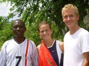 William Jacob, Amanda Maxwell and Brandon Maxwell in Tanzania. This was during one of the earlier trips they had travelled to Tanzania.