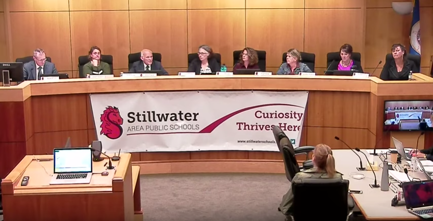 School board members and Superintendent Pontrelli at the latest school board meeting on Sept. 12. Board members discuss timely district topics and hear from members of the community.     