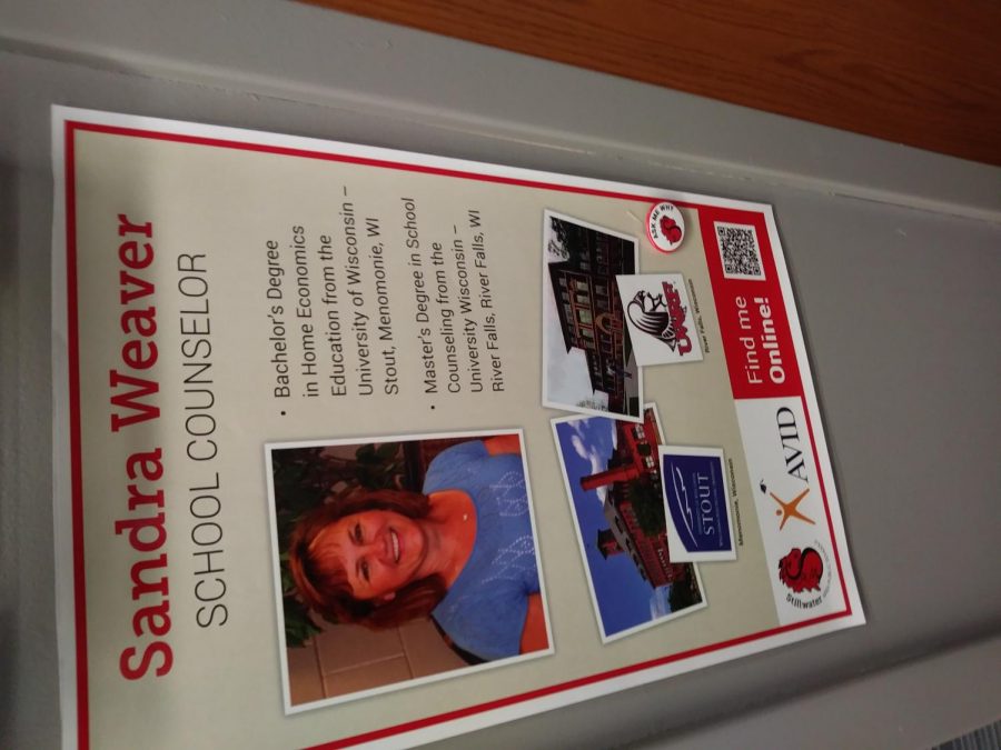 Sandra Weaver has been a school counselor at stillwater since 1990. She helps students in the grey pony center.