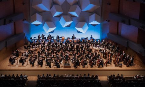Orchestra Hall uses large cubes as their unique signature auditorium look. The cubes help disperse sound during their performances, including the performances that can be seen utilizing the Hall Pass tickets.