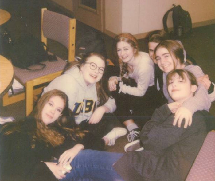 Musical theatre students bond during a break for their rehearsals for the “Beauty and the Beast.” The group worked hard for weeks, but due to the coronavirus pandemic, the show is now cancelled.