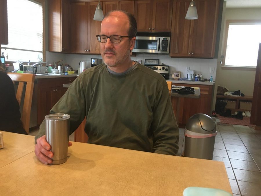 Paul Elletson was drinking his daily morning coffee. He drinks it every morning to get a nice start to the day.